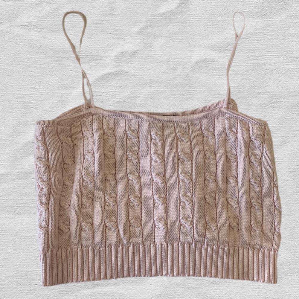 Brandy Melville Pink Sweater Top